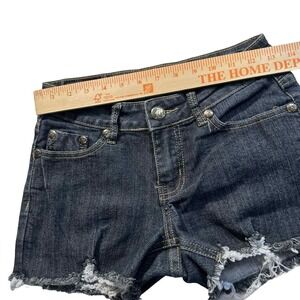 BOB Jeans Denim Cutoff Shorts Distressed Frayed Hem Size 3